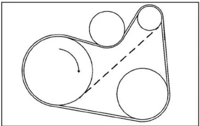 CHEVROLET Cobalt (2009) - Engine Drive Belt Routing - 1