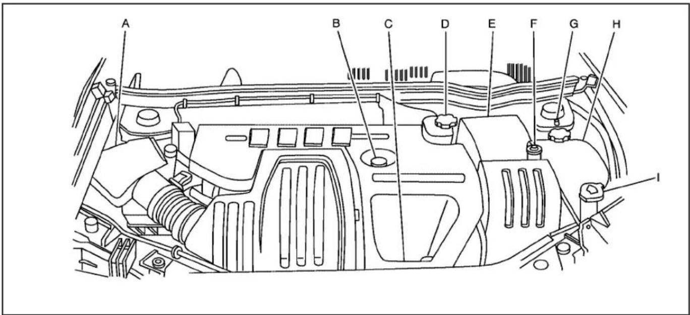 CHEVROLET Cobalt (2009) - Engine Compartment Overview - 1