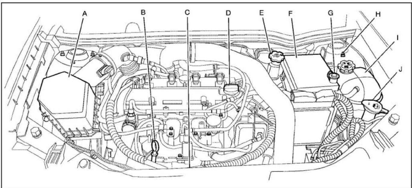 CHEVROLET Cobalt (2009) - Engine Compartment Overview - 2