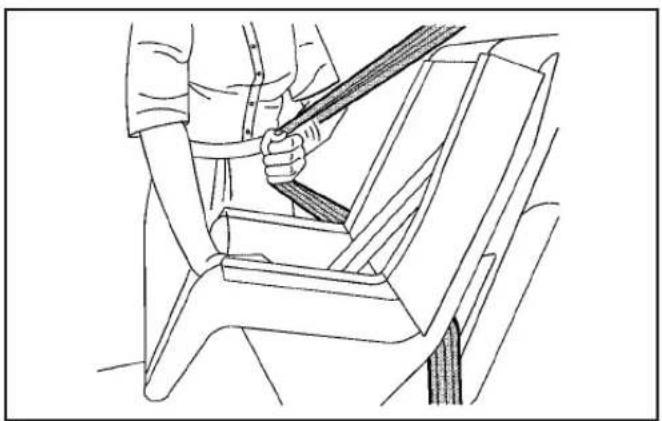 CHEVROLET Cobalt (2009) - Securing a Child Restraint in a Rear Seat Position - 2