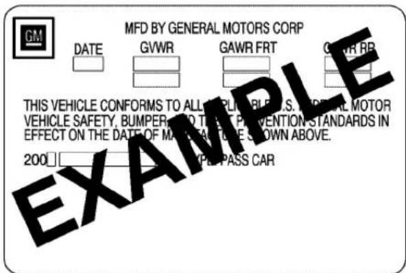 CHEVROLET Cobalt (2009) - Steps for Determining Correct Load Limit - 4