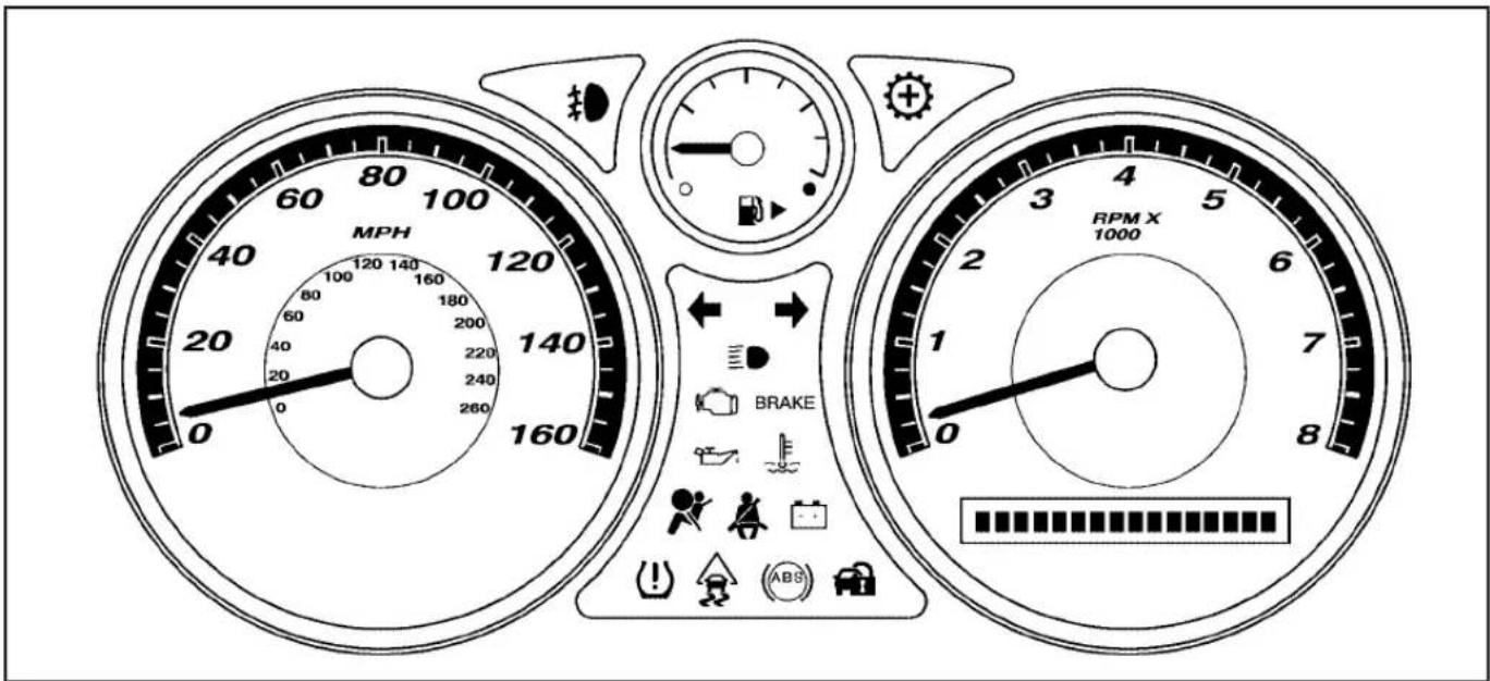CHEVROLET Cobalt (2009) - Instrument Panel Cluster - 1