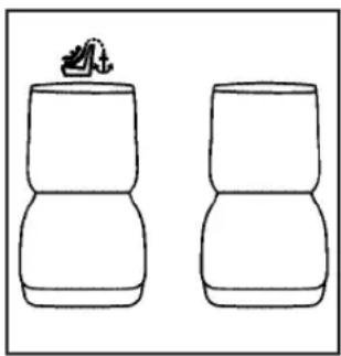 CHEVROLET Colorado (2009) - Lower Anchor and Top Tether Anchor Locations - 3