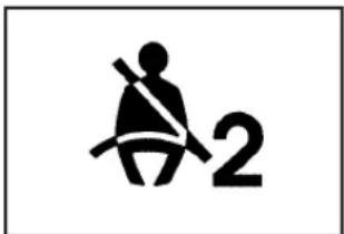 CHEVROLET Colorado (2009) - Passenger Safety Belt Reminder Light - 1