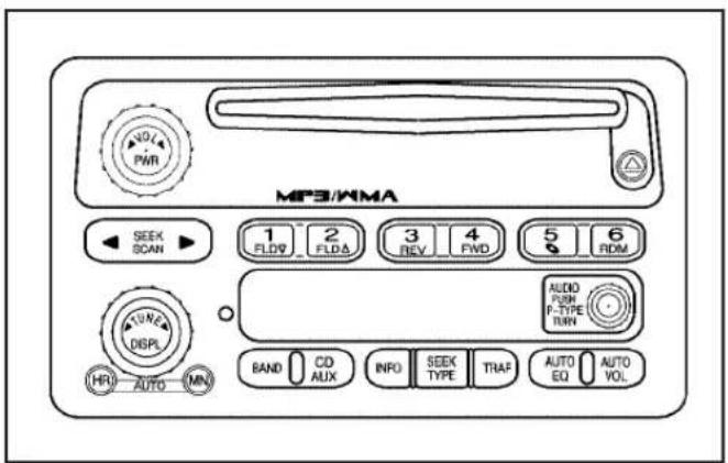CHEVROLET Colorado (2009) - Radio with CD (MP3/WMA) - 2