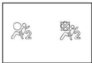 CHEVROLET Colorado (2009) - Passenger Airbag Status Indicator - 2