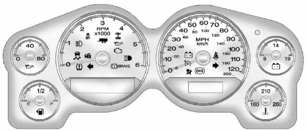 CHEVROLET Silverado 1500 (2012) - WarningLights, Gauges,and Indicators - 1