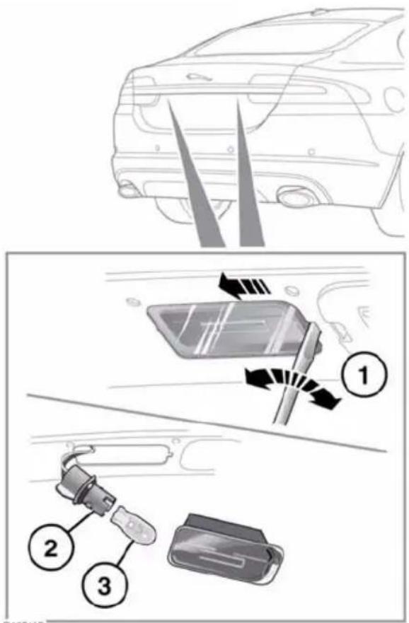 JAGUAR XF (2011) - LICENSE PLATE LAMP BULB REPLACEMENT - 3