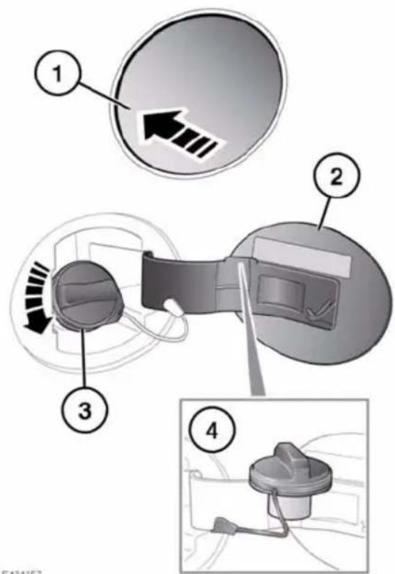 JAGUAR XF (2011) - FUEL FILLER FLAP - 2