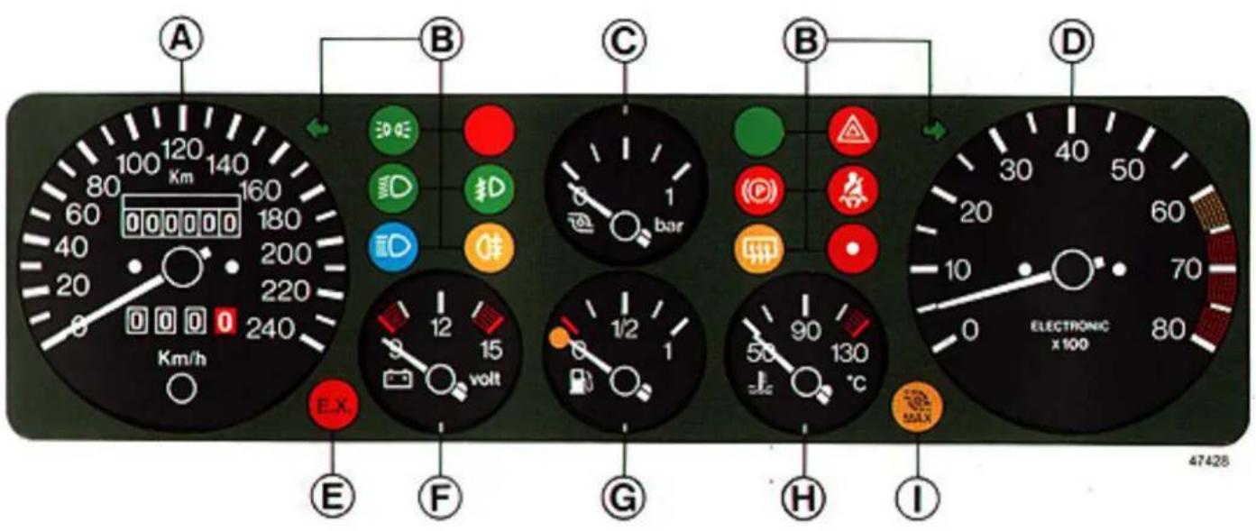 LANCIA Delta (1994) - Steering column lock - 6