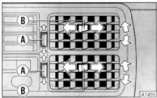 LANCIA Delta (1994) - Stationary vents - 2