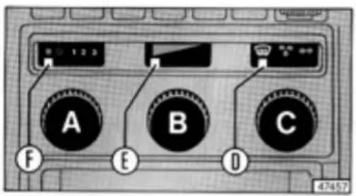 LANCIA Delta (1994) - Defrosting and defogging - 1