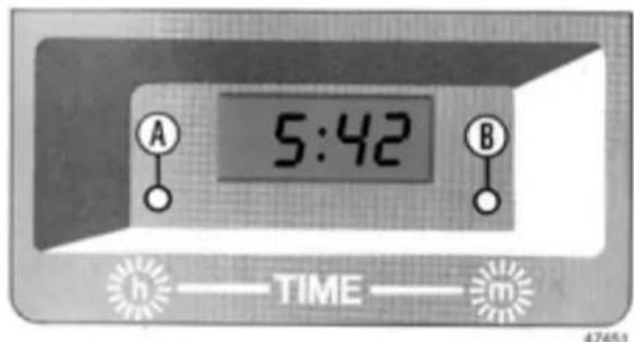 LANCIA Delta (1994) - Digital clock - 1