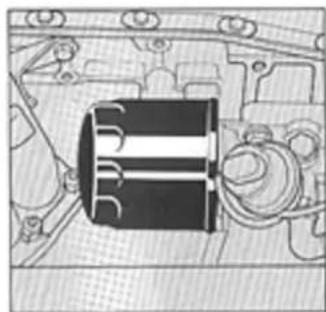 LANCIA Delta (1994) - Replacing the oil filter - 1