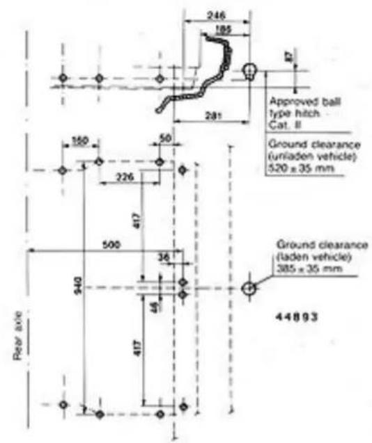 LANCIA Delta (1994) - TOW HITCH - 1