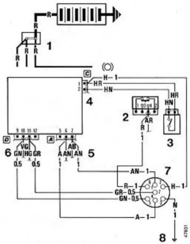 LANCIA Delta (1994) - Legend for schematic - 1