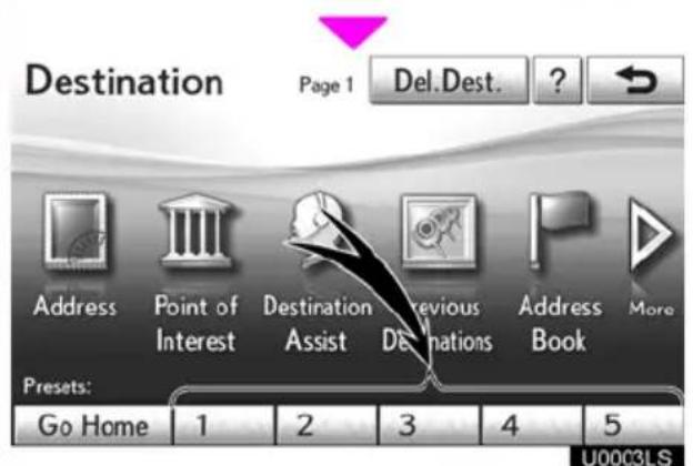 LEXUS RX 450h (2012) - — Registering preset destinations - 3
