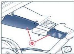 Maserati 3200 GT (2006) - Sun visors - 3