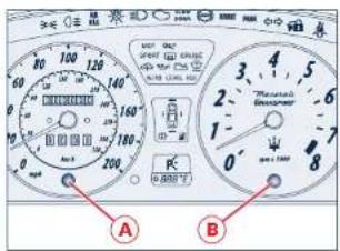 Maserati 3200 GT (2006) - Instrument panel dimmer switch - 1