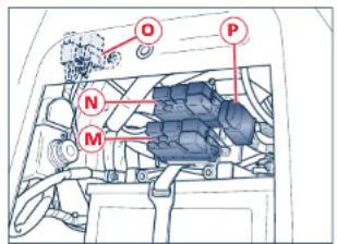 Maserati 3200 GT (2006) - Relay/fuse box units in the luggage compartment - 3