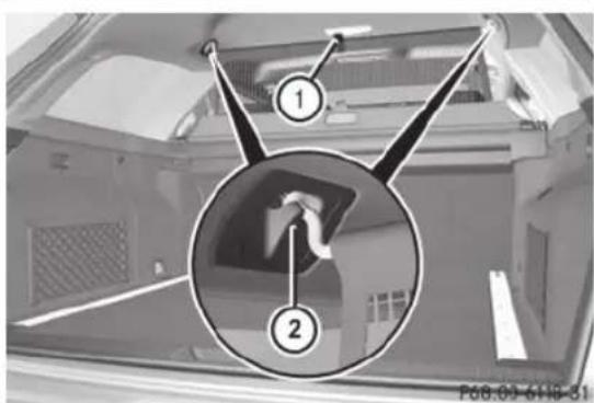 Mercedes-Benz E-Class (2014) - Filet de protection sans augmentation du volume de chargement - 1