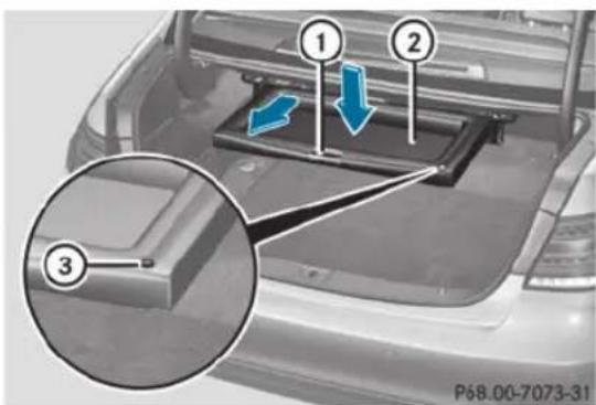 Mercedes-Benz E-Class (2014) - Filet de protection avec augmentation du volume de chargement - 3