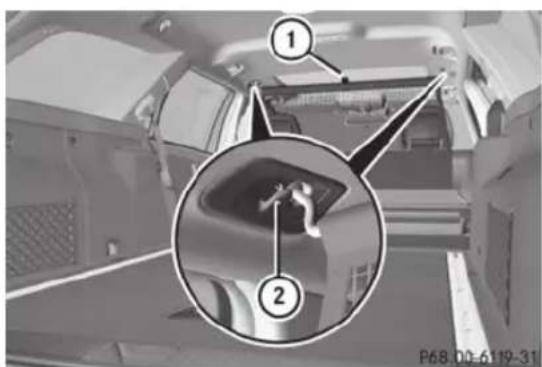 Mercedes-Benz E-Class (2014) - Filet de protection avec augmentation du volume de chargement - 1