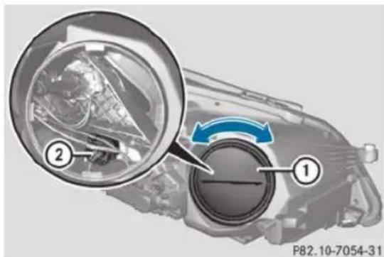 Mercedes-Benz E-Class (2014) - Clignotants (projecteurs LED statiques) - 1