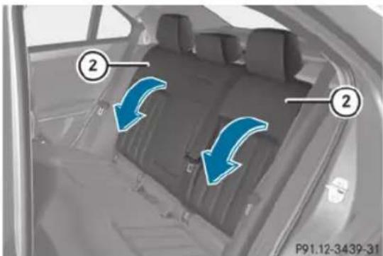 Mercedes-Benz E-Class (2014) - Basculement du dossier vers l'avant - 2