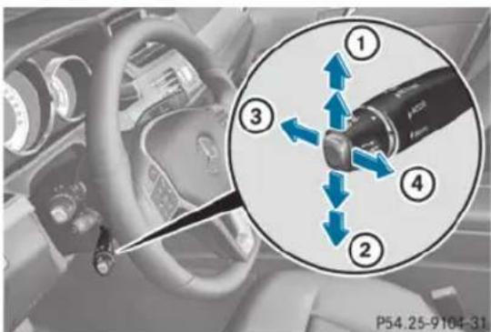 Mercedes-Benz E-Class (2014) - Manette du TEMPOMAT - 1