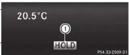 Mercedes-Benz E-Class (2014) - Activation de la fonction HOLD - 1
