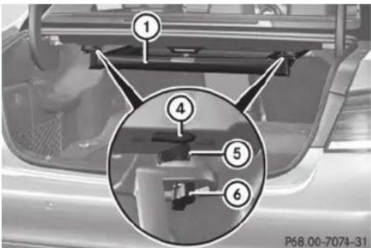 Mercedes-Benz E-Class (2014) - Filet de protection avec augmentation du volume de chargement - 4