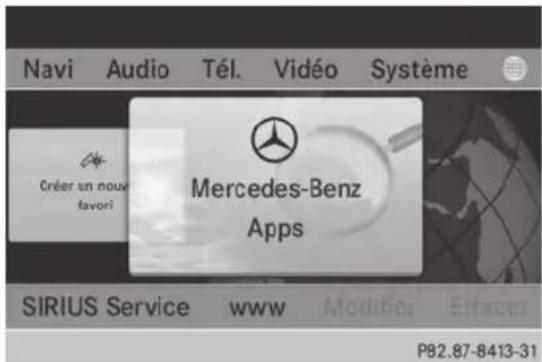Mercedes-Benz E-Class (2014) - Affichage d'une page Web - 1