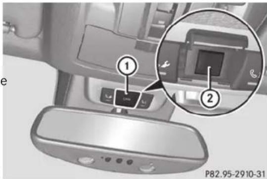 Mercedes-Benz M-Class (2014) - Lancement d'un appel d'urgence - 1
