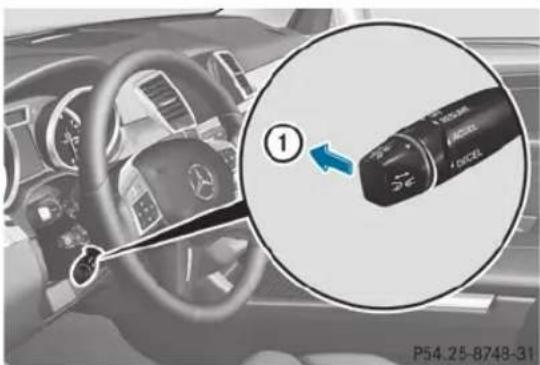 Mercedes-Benz M-Class (2014) - Désactivation du DISTRONIC PLUS - 1