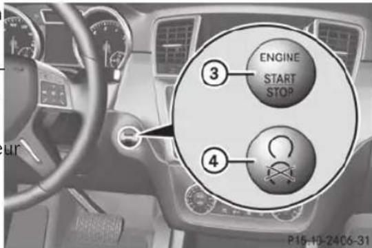 Mercedes-Benz M-Class (2014) - Mise du contact - 1