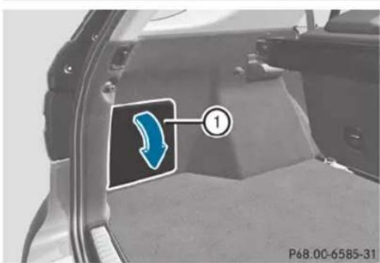 Mercedes-Benz M-Class (2014) - Ouverture et fermeture de la trappe maintenance - 1