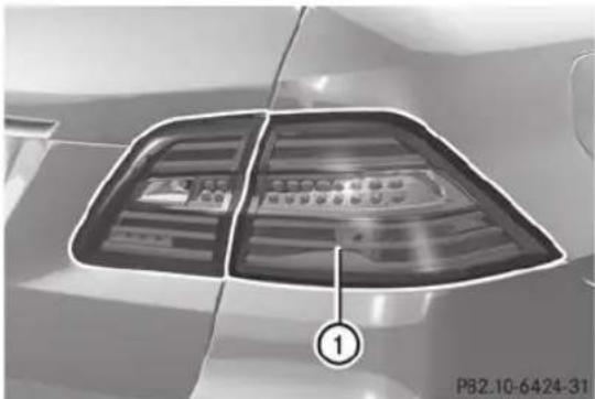 Mercedes-Benz M-Class (2014) - Vue d'ensemble du remplacement des ampoules - types d'ampoules - 2