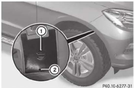 Mercedes-Benz M-Class (2014) - Dépose et pose des caches dans les passages de roue avant - 1