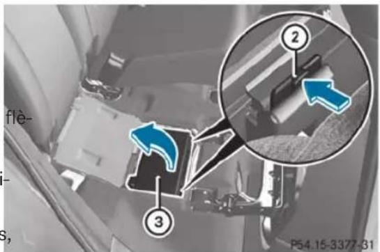 Mercedes-Benz M-Class (2014) - Boîte à fusibles sous la banquette arrière - 2
