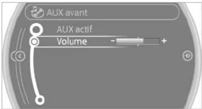 MINI Roadster (2014) - Réglage du volume sonore - 1
