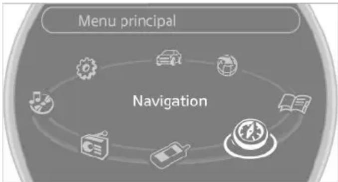 MINI Clubman (2014) - Appeler le système de navigation - 1