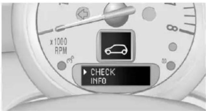 MINI Clubman (2014) - Affichage des messages Check-Control mémorisés - 2