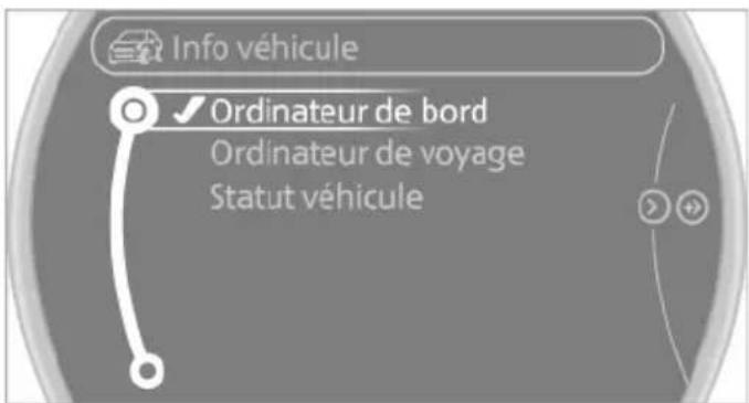 MINI Clubman (2014) - Affichage sur l'écran de contrôle - 1
