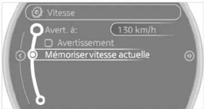 MINI Coupe (2014) - Mémorisation de la vitesse instantanée comme vitesse limite - 1