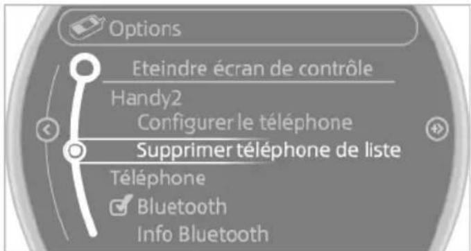 MINI Paceman (2014) - Suppression d'un téléphone jumelé - 1