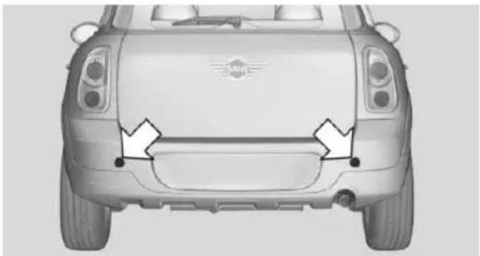 MINI Paceman (2014) - Points de fixation - 1