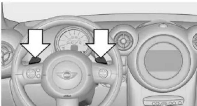 MINI Paceman (2014) - Changement de vitesse par les palettes de commande sur le volant - 1