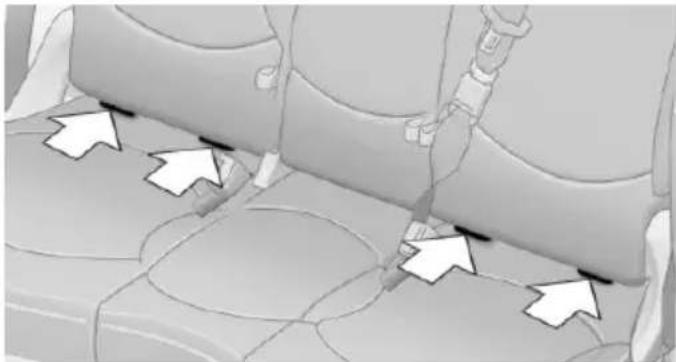 MINI Paceman (2014) - Fixations pour les ancrages ISOFIX inférieurs - 2