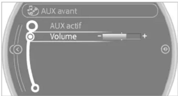MINI Paceman (2014) - Réglage du volume sonore - 1